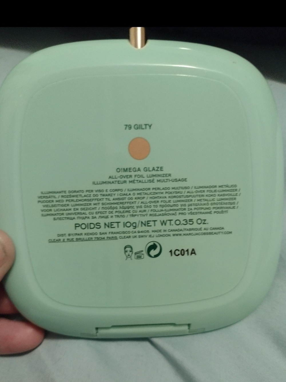 Marc Jacobs Mint Cherry-Print O!Mega Glaze Luminizer - Picture 6 of 6
